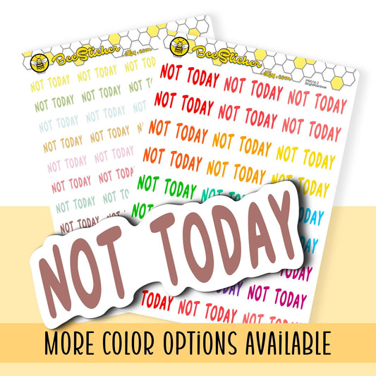 Fun Not Happening Stickers | Choose from multiple colors | Planner Stickers | PD014