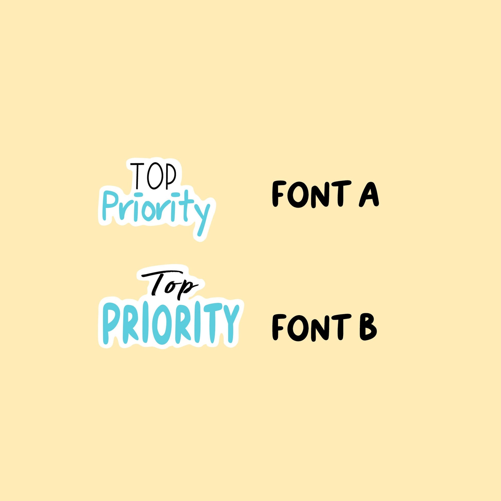 Top Priority Stickers