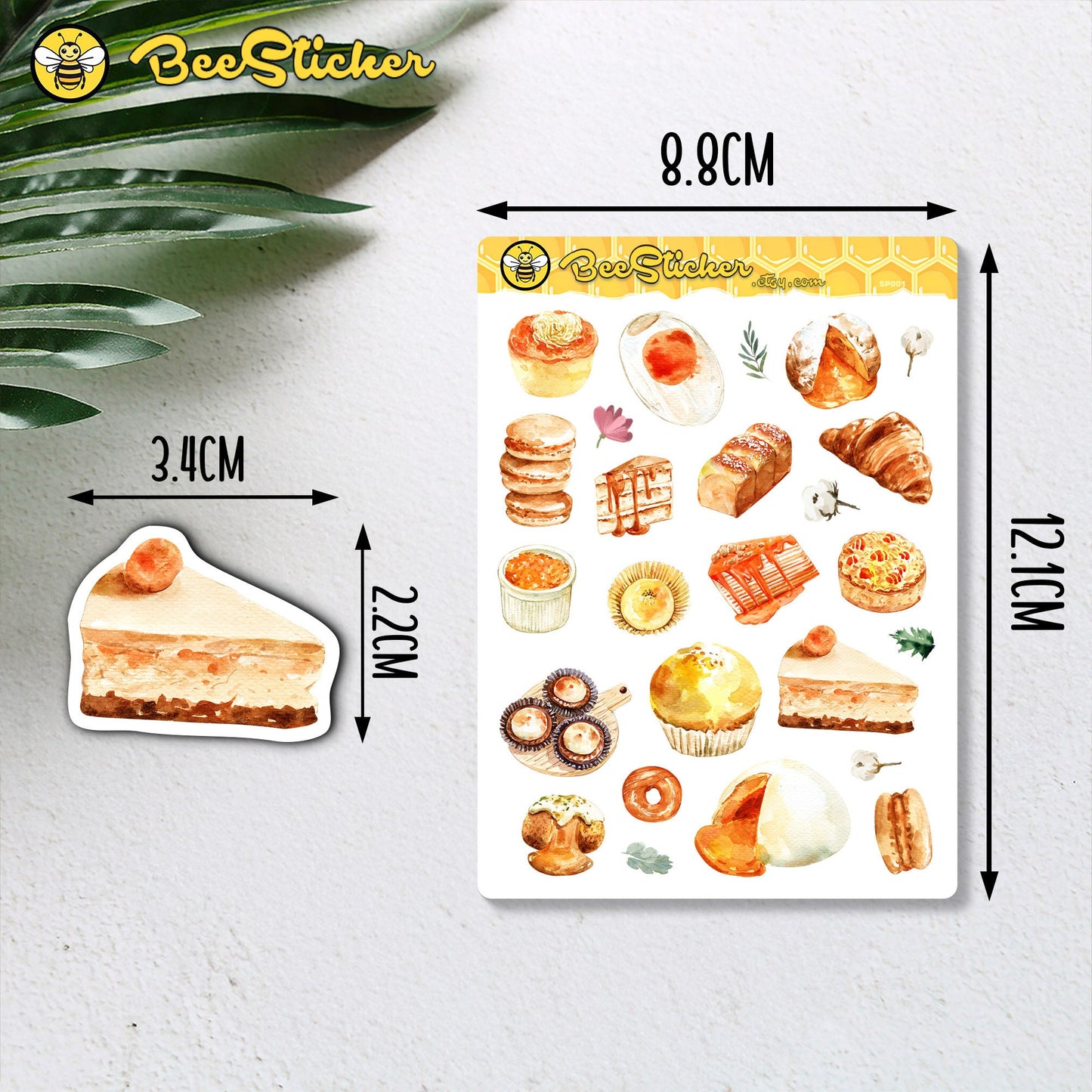 Cake and bread Cuisine Stickers