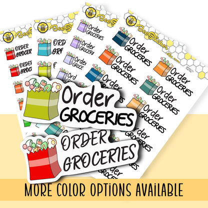 Order Groceries Stickers