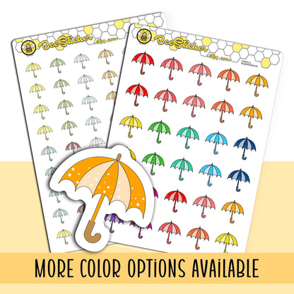 Umbrella Icon Stickers | Choose from multiple colors | Planner Stickers | FP001