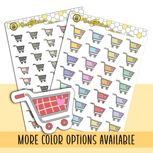 Shopping Trolley Icon Stickers