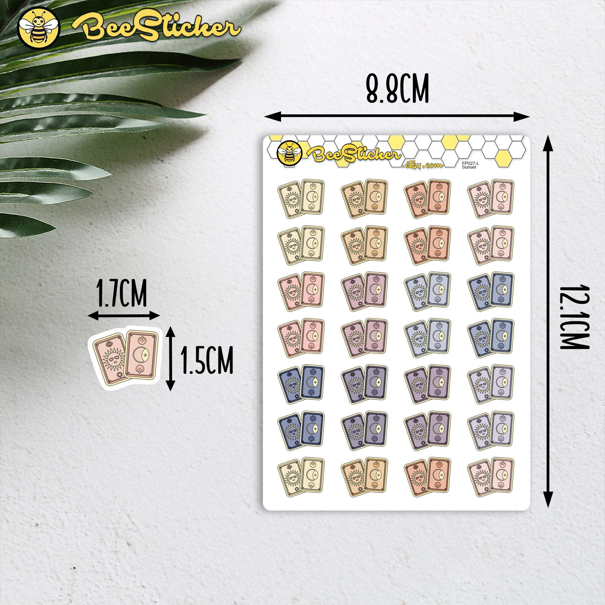 Tarot Card Icon Stickers
