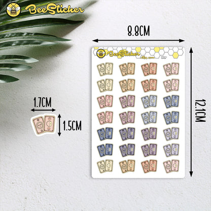 Tarot Card Icon Stickers