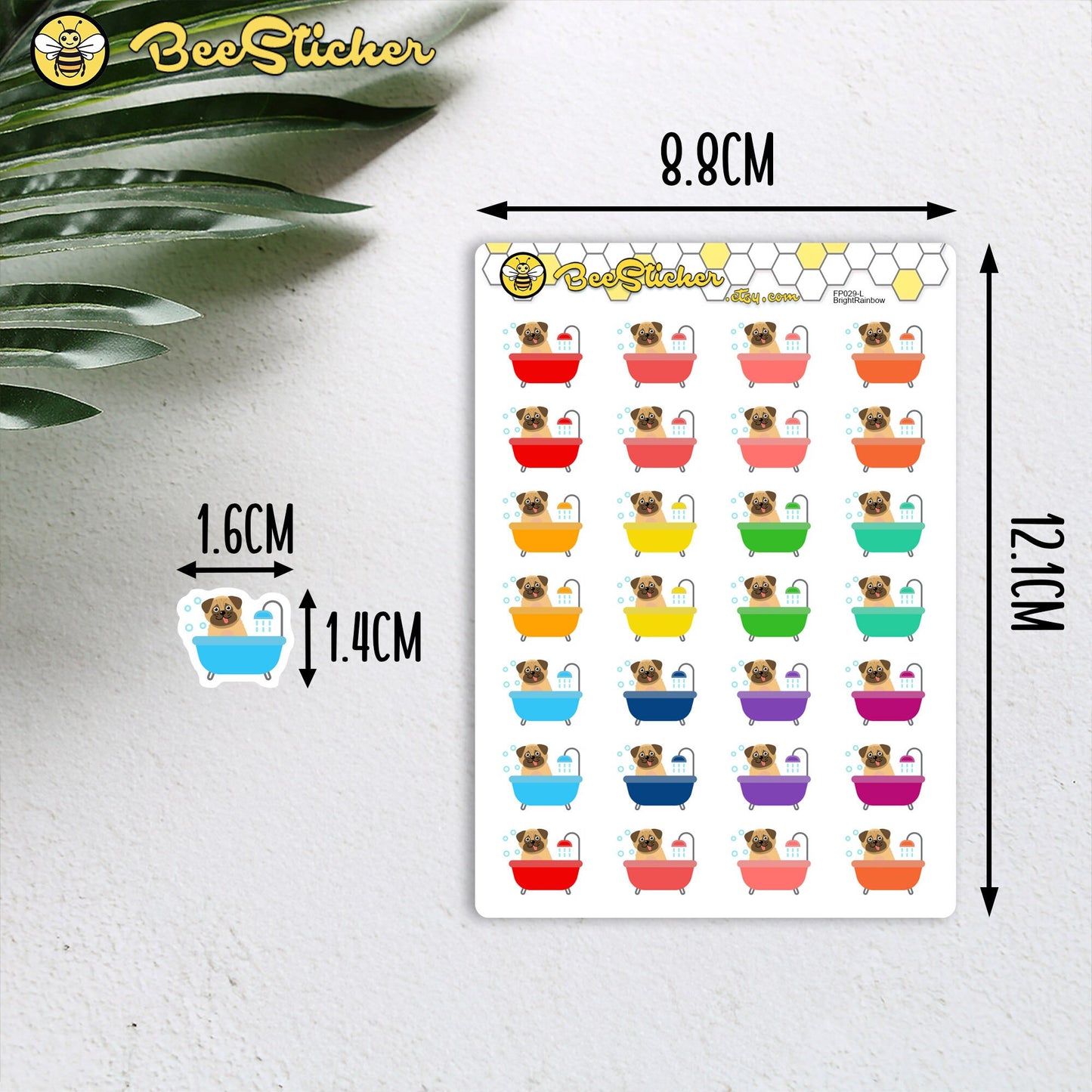 Dog Grooming Stickers | Choose from multiple colors | Planner Stickers | FP029