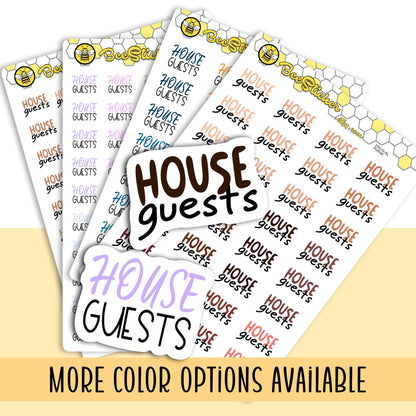 House Guests Planner Stickers