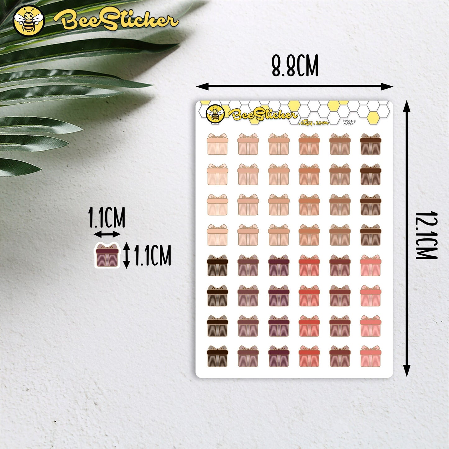 Birthday Icon Stickers | Choose from multiple colors | Planner Stickers | FP031