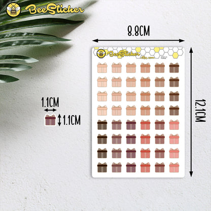Birthday Icon Stickers | Choose from multiple colors | Planner Stickers | FP031