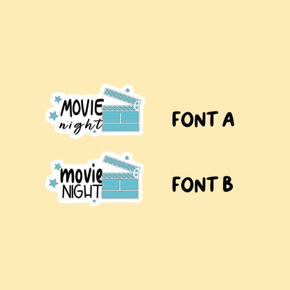 Movie Night Stickers FP038