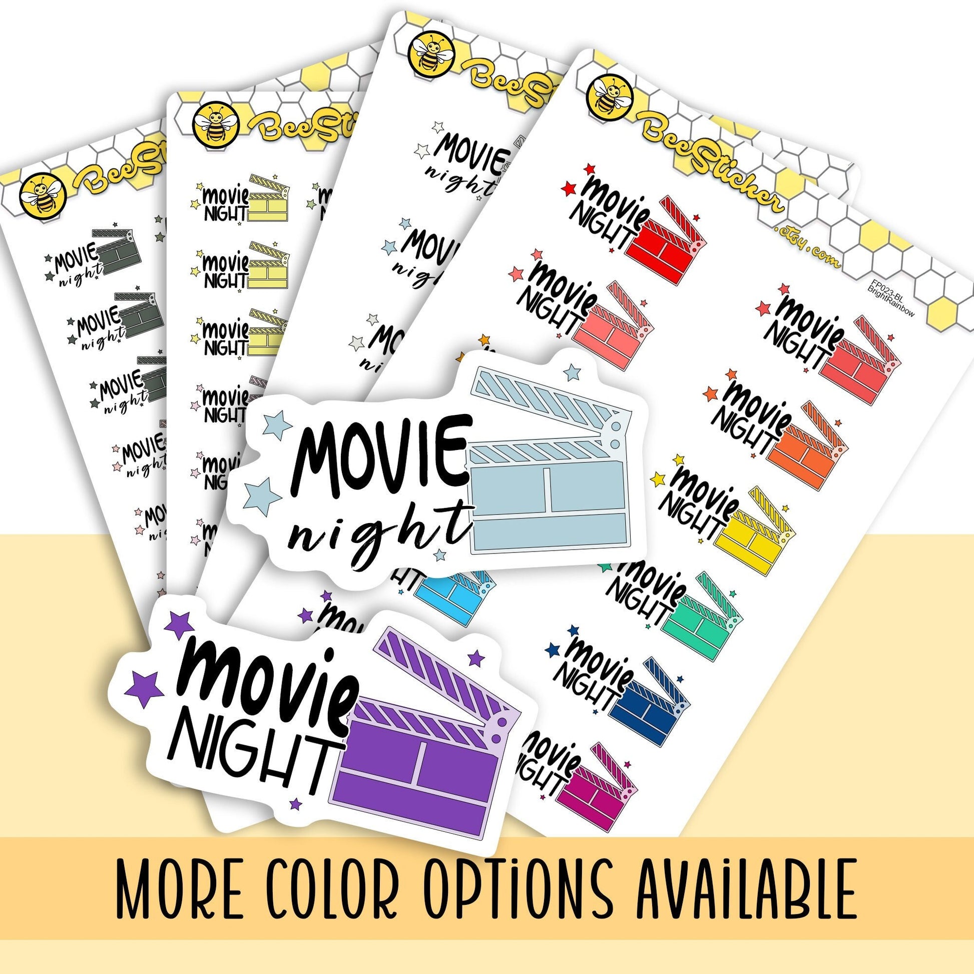 Movie Night Stickers FP038