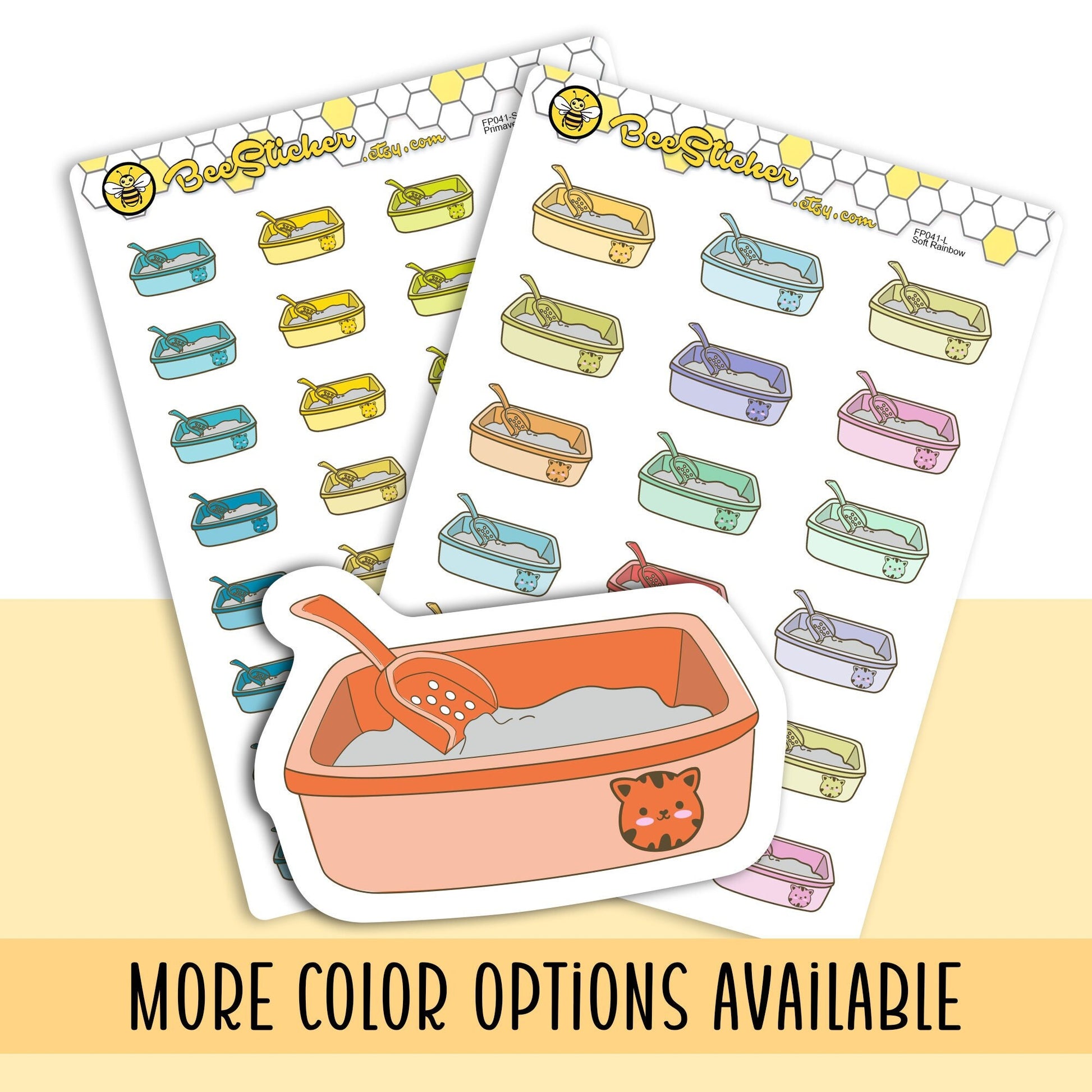 Empty Kitty Litter Stickers