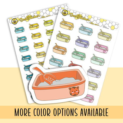 Empty Kitty Litter Stickers
