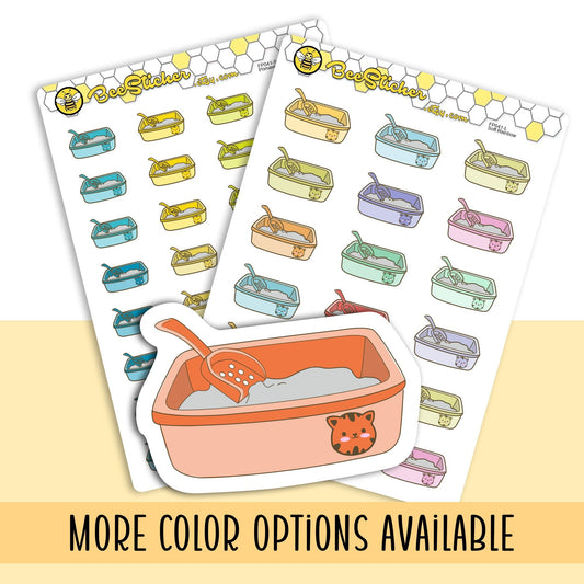 Empty Kitty Litter Stickers