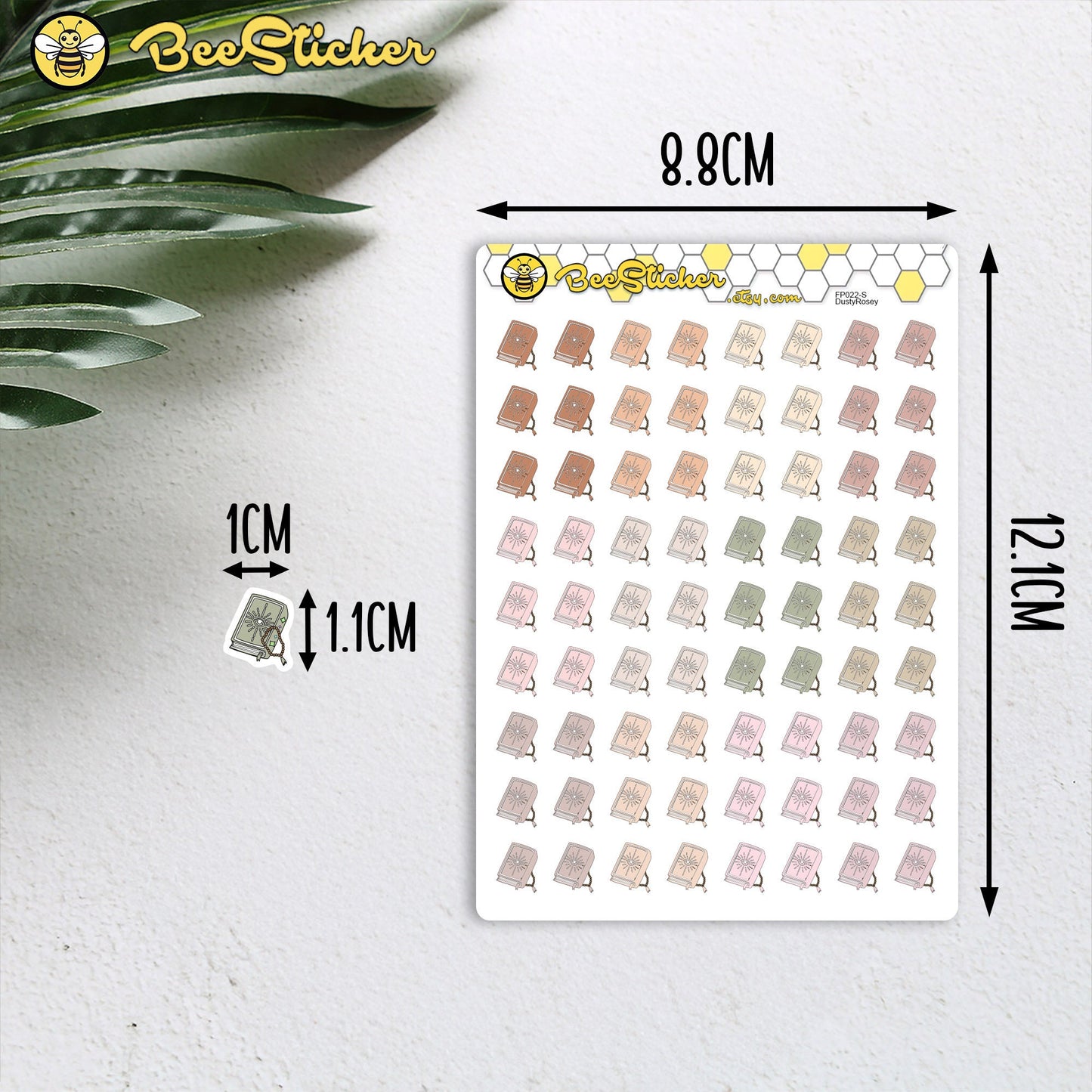 Book of Spells Stickers | Choose from multiple colors | Planner Stickers | FP022