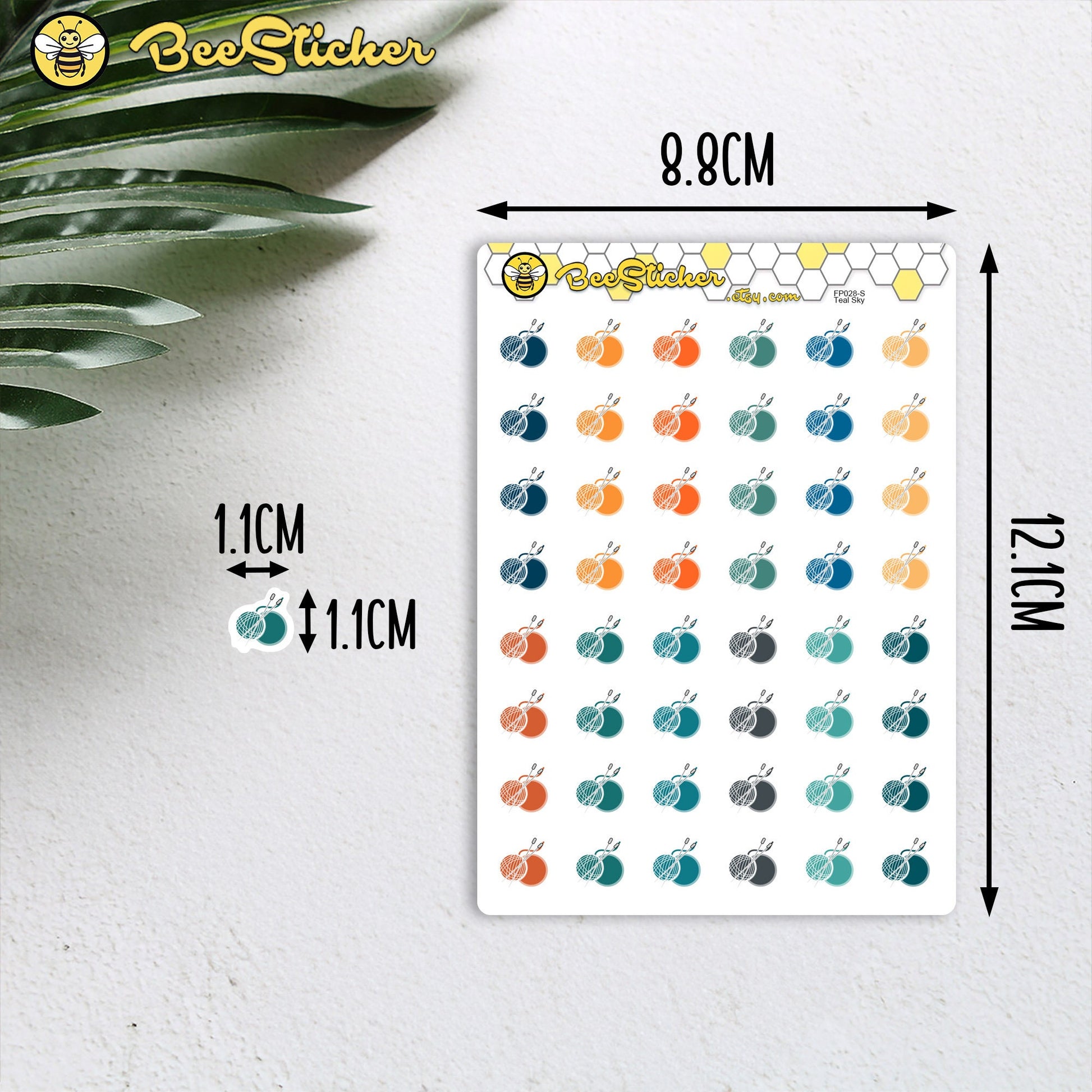 Knitting Icons Stickers