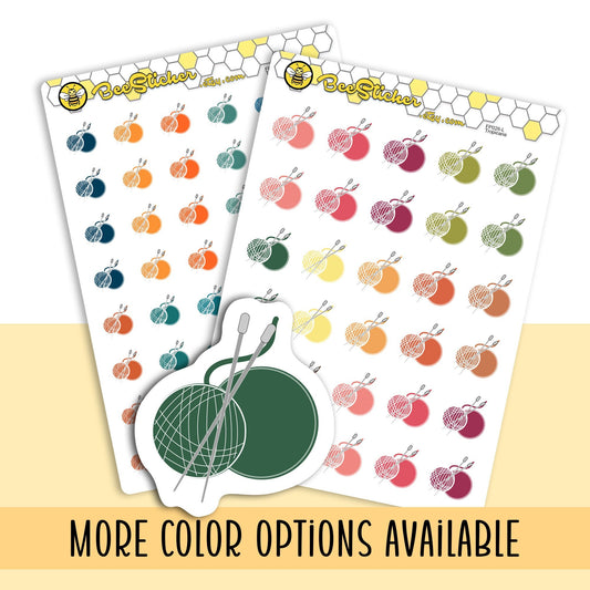 Knitting Icons Stickers