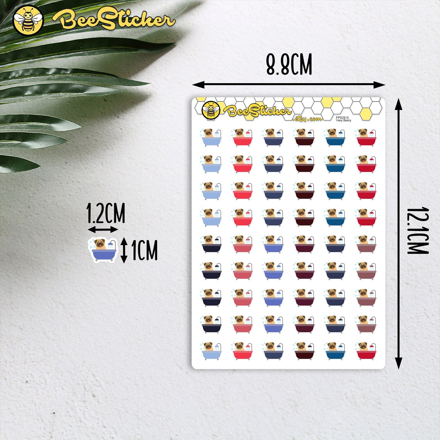 Dog Grooming Stickers | Choose from multiple colors | Planner Stickers | FP029