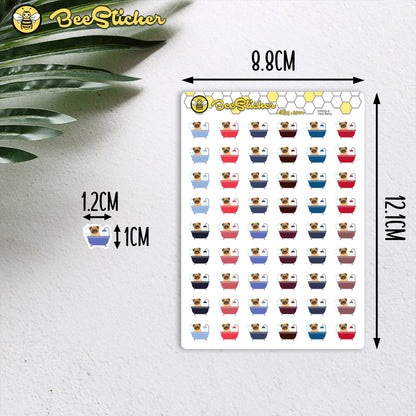 Dog Grooming Stickers | Choose from multiple colors | Planner Stickers | FP029