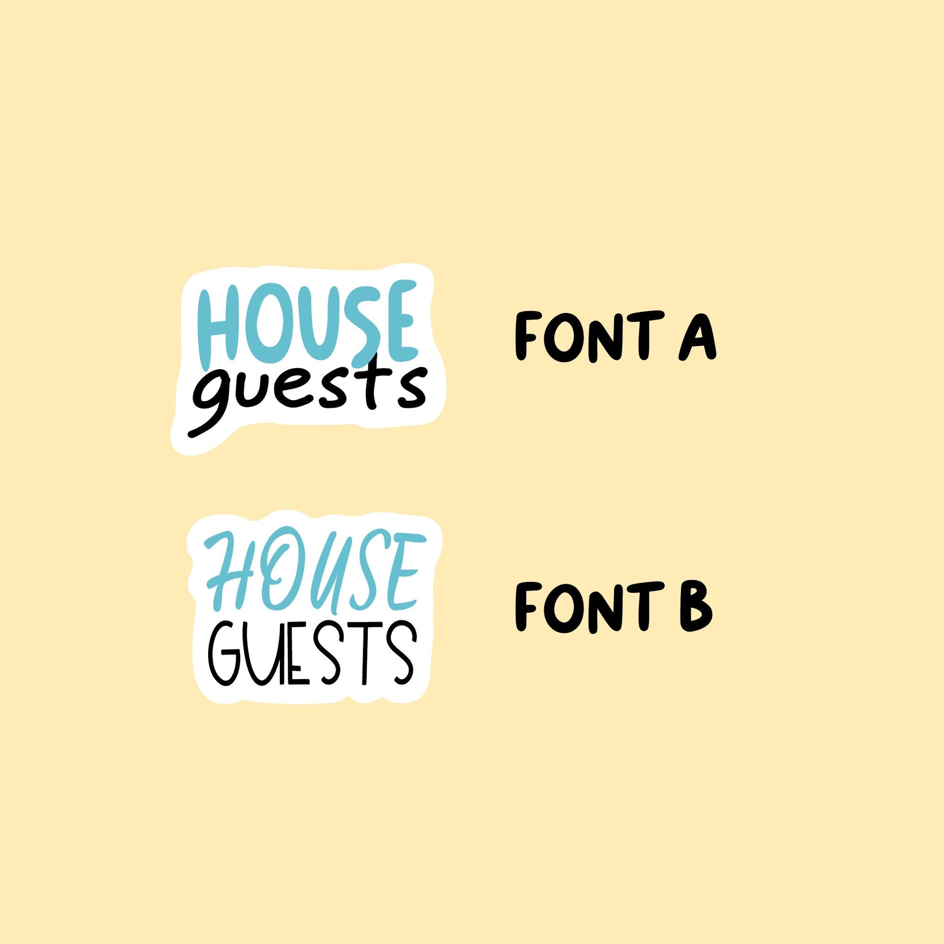 House Guests Planner Stickers