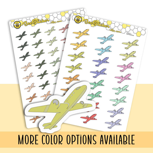 Plane Flight Icons Stickers