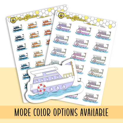 Cruise Ship Icon Stickers