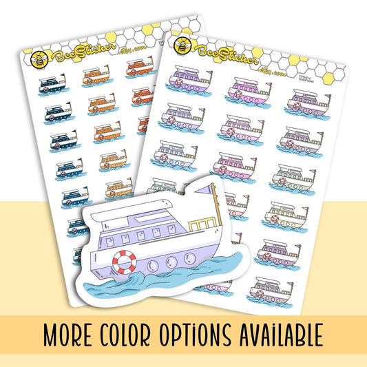 Cruise Ship Icon Stickers