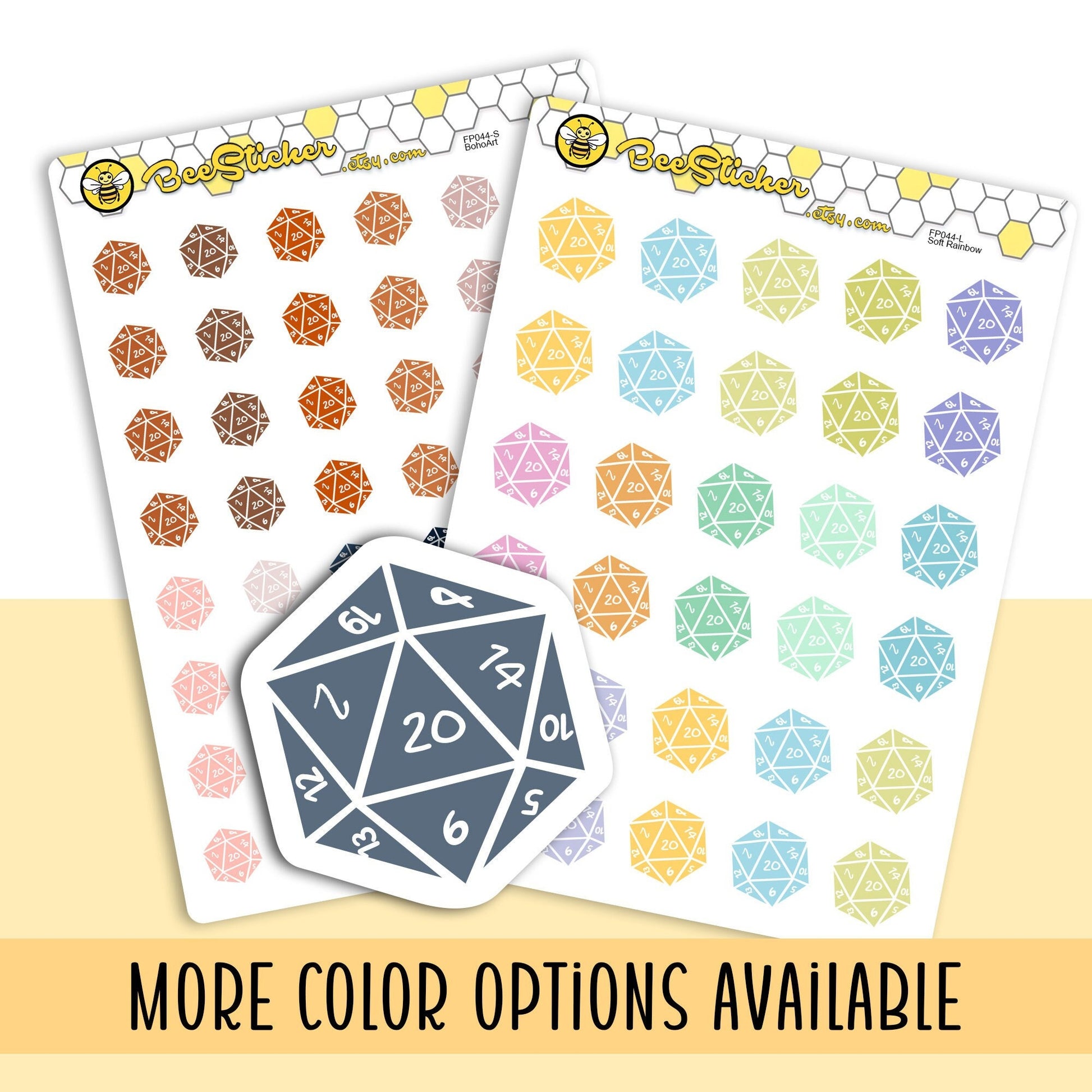 20 Sided Dice Stickers