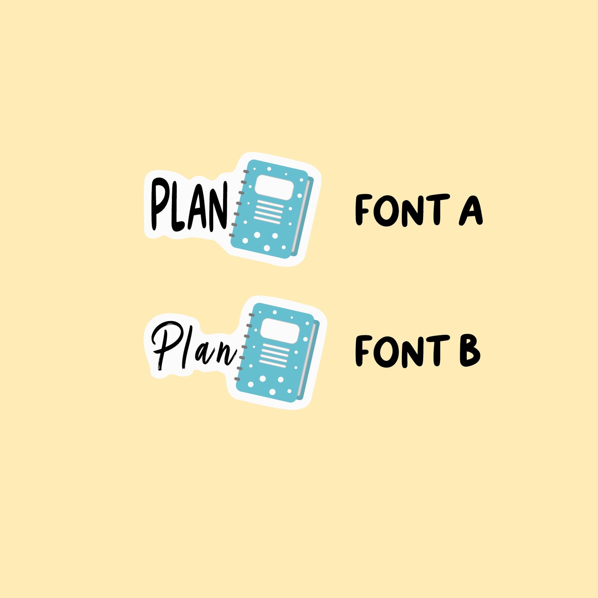 Plan Planner Stickers | Choose from multiple colors | Planner Stickers | PL005