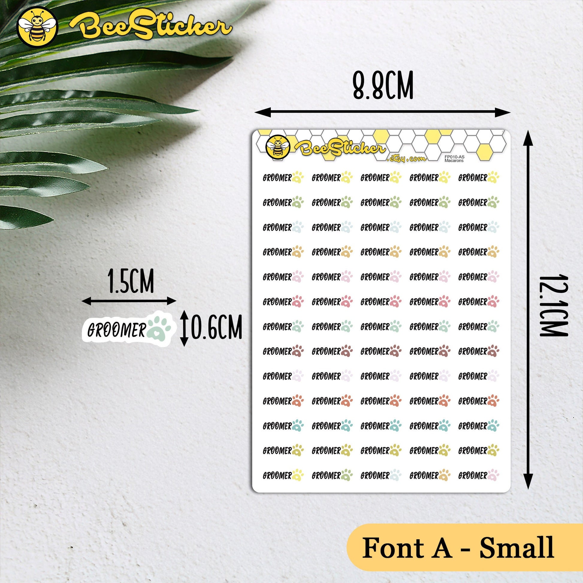 Pet Groomer Stickers | Choose from multiple colors | Planner Stickers | FP010