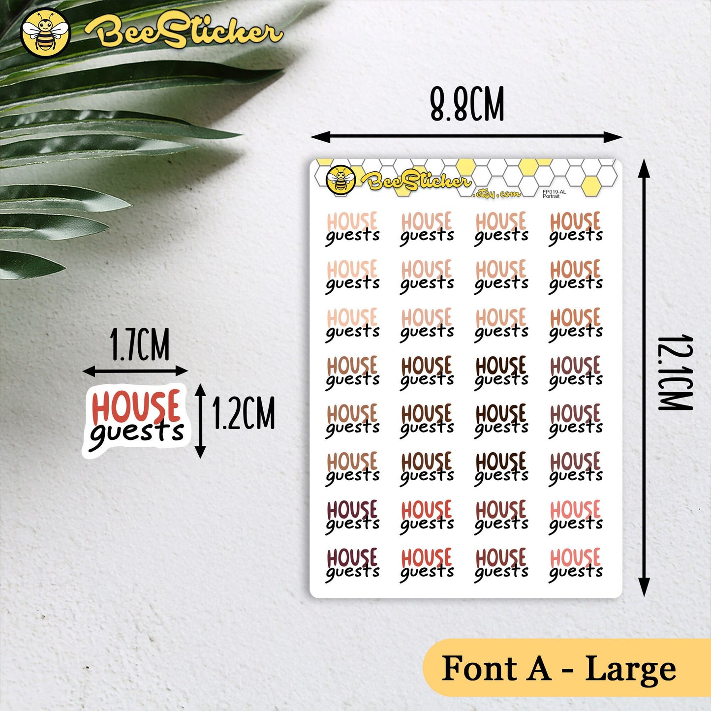 House Guests Planner Stickers