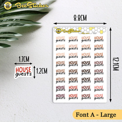 House Guests Planner Stickers