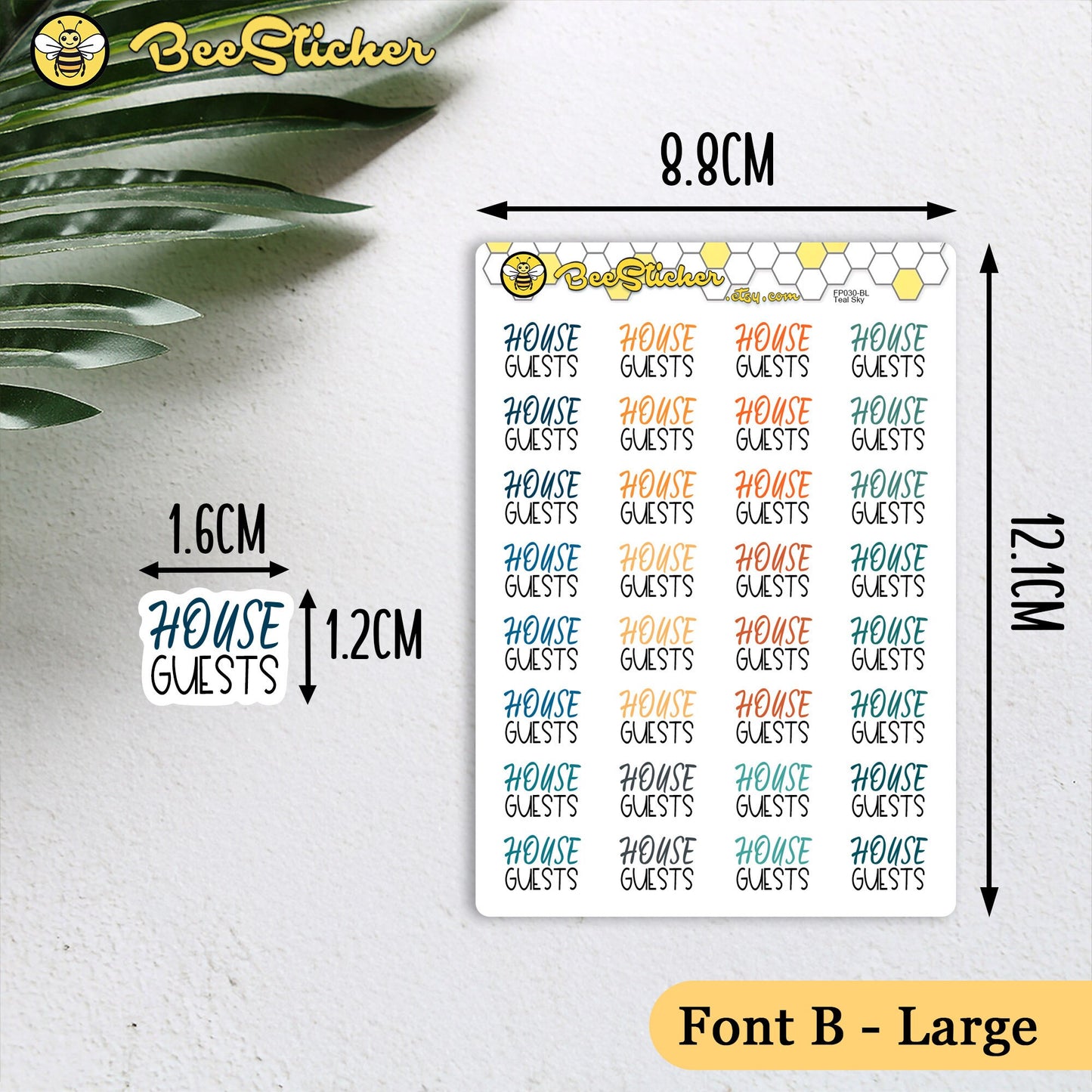 House Guests Planner Stickers