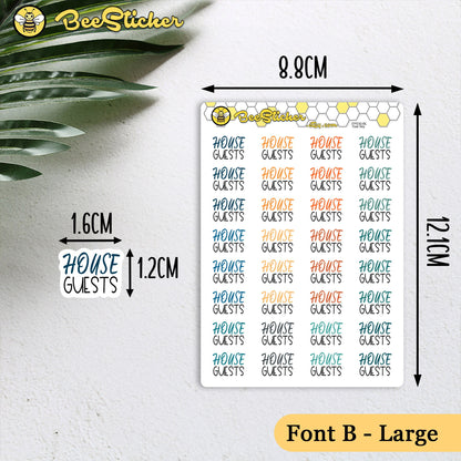 House Guests Planner Stickers