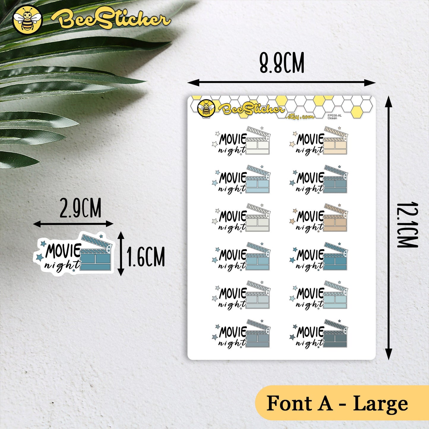 Movie Night Stickers FP038