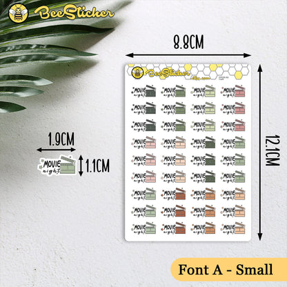 Movie Night Stickers FP038