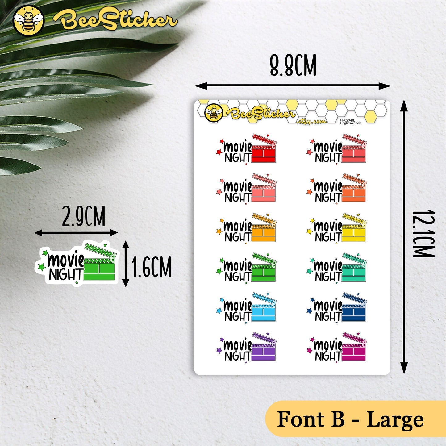 Movie Night Stickers FP038