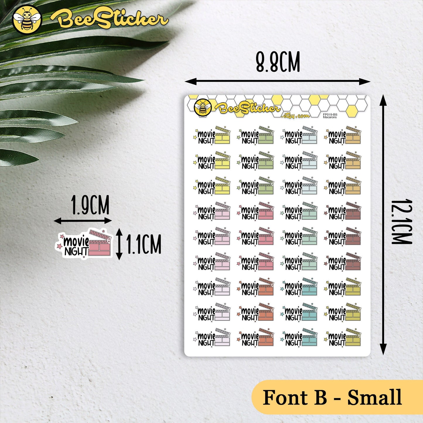 Movie Night Stickers FP038