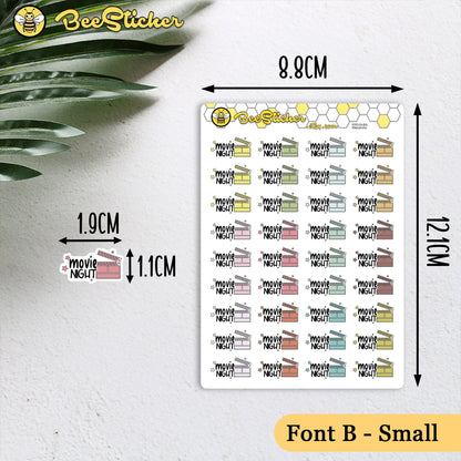 Movie Night Stickers FP038