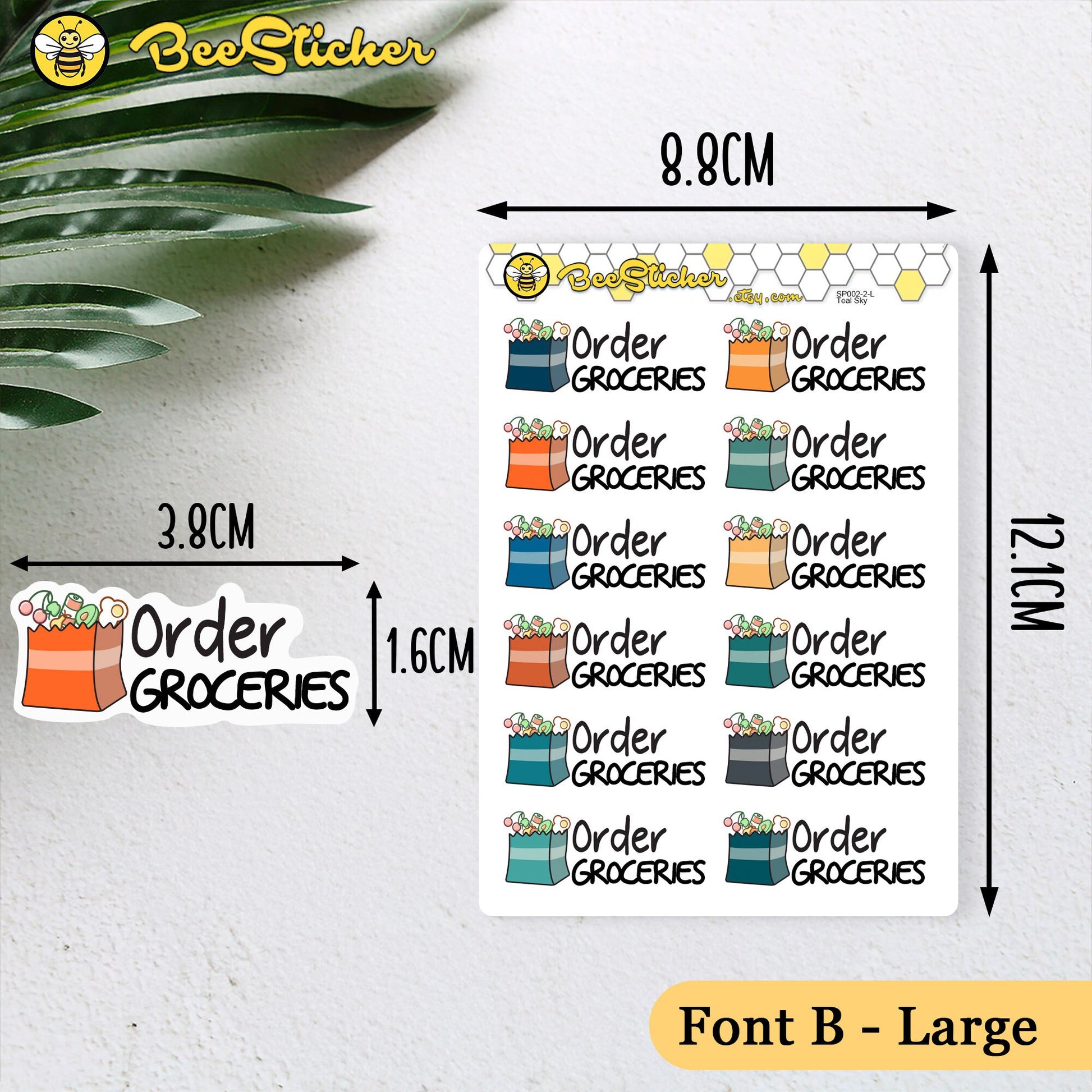 Order Groceries Stickers