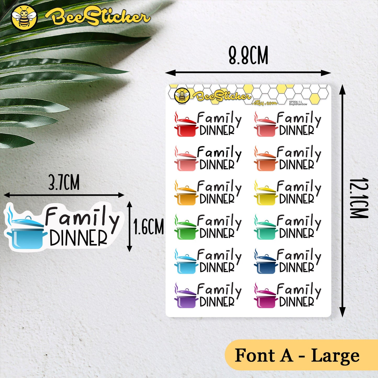 Family Dinner Stickers