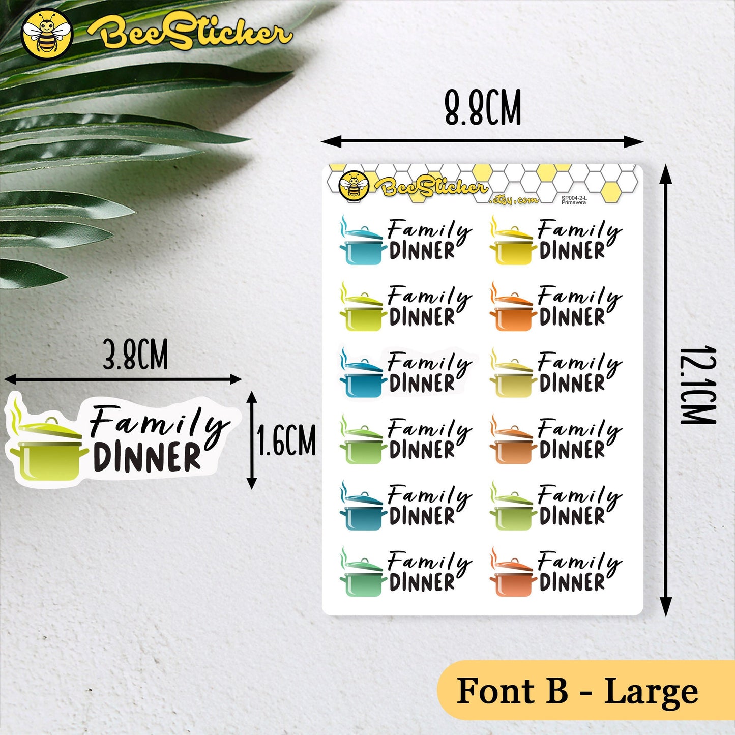 Family Dinner Stickers