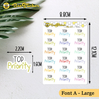 Top Priority Stickers