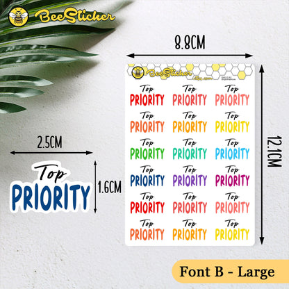 Top Priority Stickers