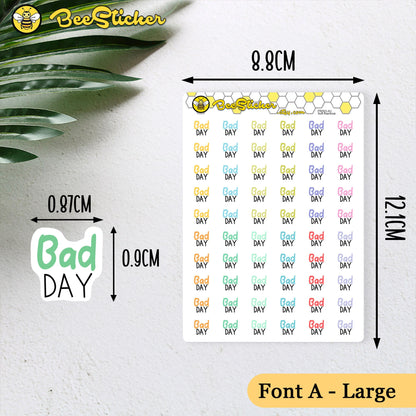 Bad Day Stickers