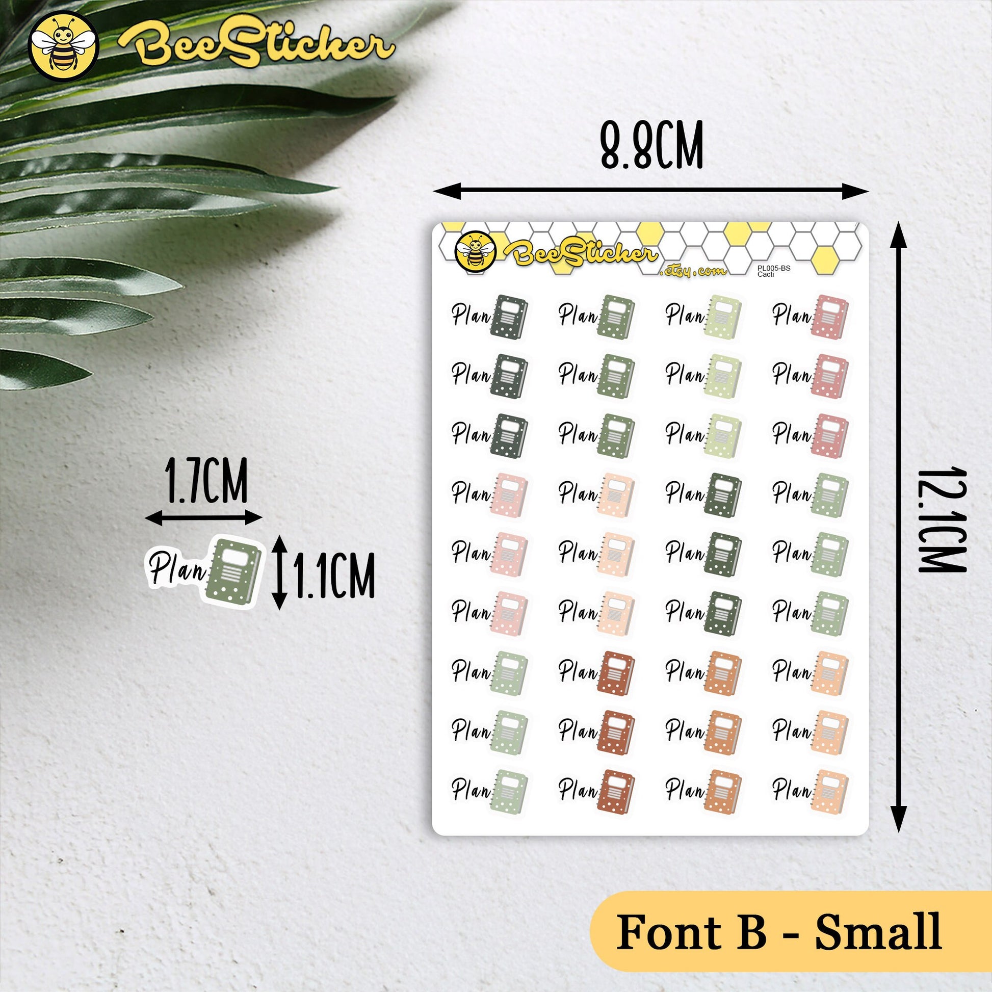 Plan Planner Stickers | Choose from multiple colors | Planner Stickers | PL005