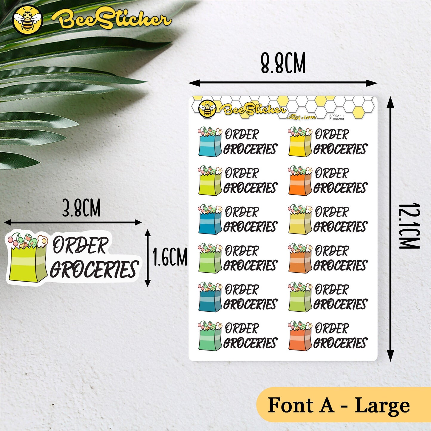 Order Groceries Stickers
