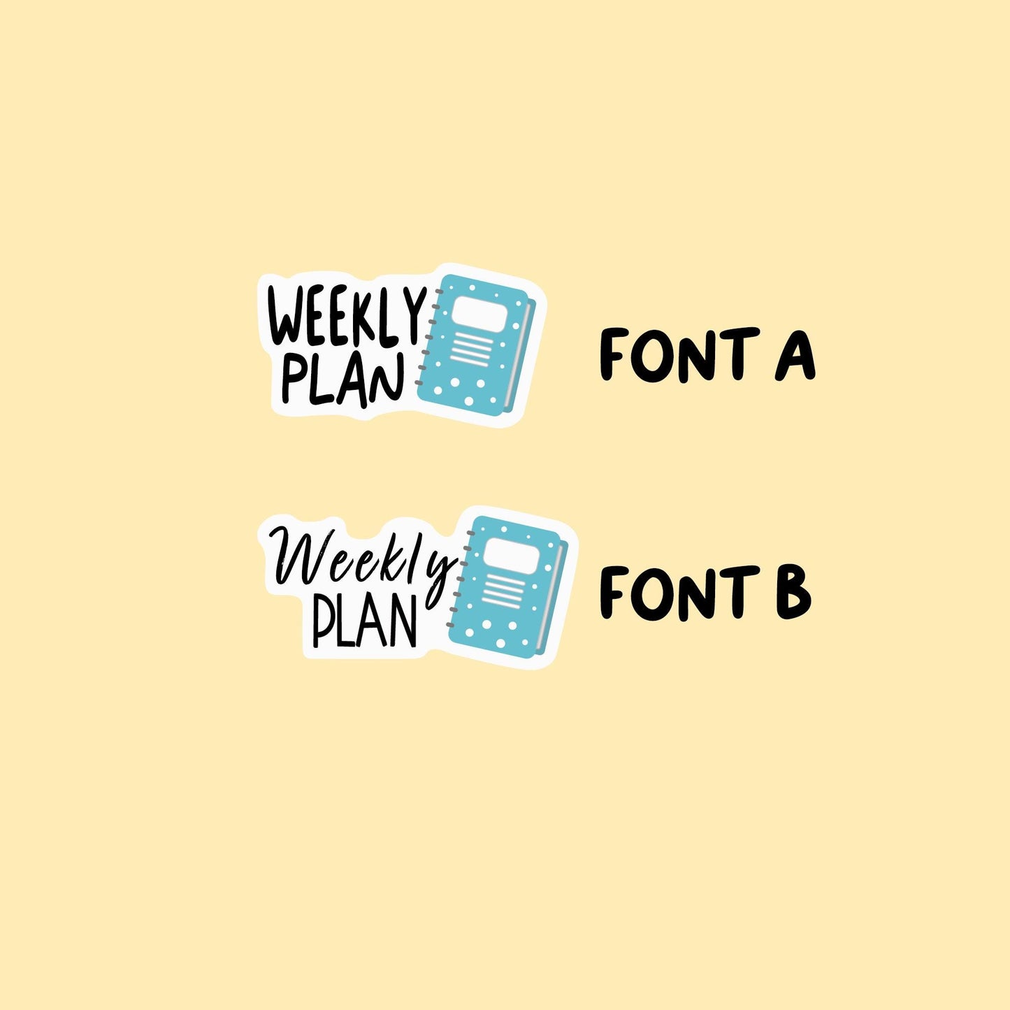 Weekly Plan Stickers