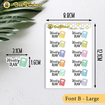 Weekly Plan Stickers
