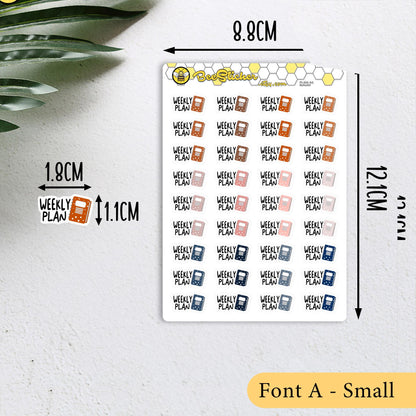 Weekly Plan Stickers