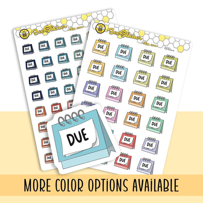 Due Planner Stickers